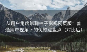 从用户角度聊聊柚子影视网页版：普通用户视角下的优缺点盘点（对比后）