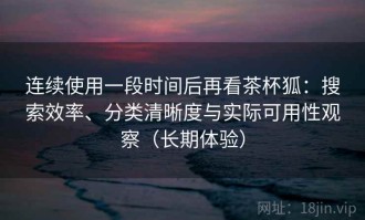 连续使用一段时间后再看茶杯狐：搜索效率、分类清晰度与实际可用性观察（长期体验）