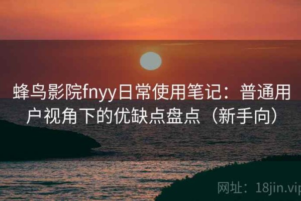 蜂鸟影院fnyy日常使用笔记：普通用户视角下的优缺点盘点（新手向）