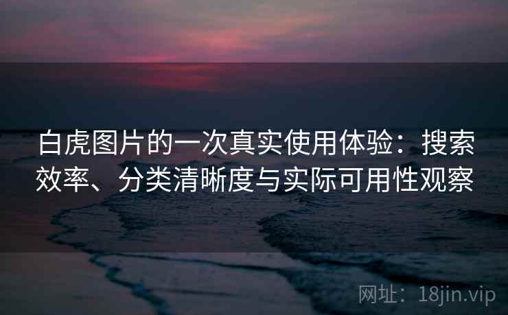 白虎图片的一次真实使用体验:搜索效率、分类清晰度与实际可用性观察 白虎图片的一次真实使用体验:搜索效率、分类清晰度与实际可用性观察