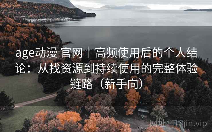 age动漫 官网｜高频使用后的个人结论：从找资源到持续使用的完整体验链路（新手向）