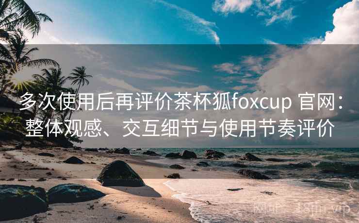 多次使用后再评价茶杯狐foxcup 官网：整体观感、交互细节与使用节奏评价